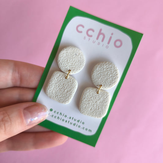 Pendientes artesanales en arcilla polimérica. Hipoalergenicos, livianos. Hechos en España. Stock limitado. Acero inoxidable