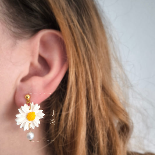 Pendientes artesanales en arcilla polimérica. Hipoalergenicos, livianos. Hechos en España. Stock limitado. Acero inoxidable