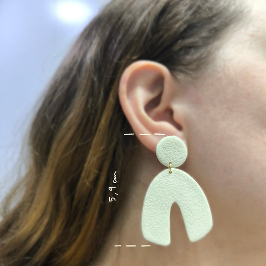 Pendientes artesanales en arcilla polimérica. Hipoalergenicos, livianos. Hechos en España. Stock limitado. Acero inoxidable