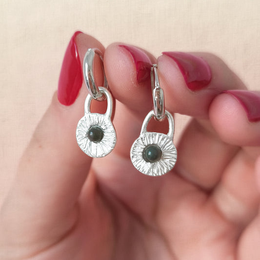 Striped Halo Earring