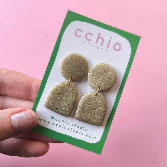 Pendientes artesanales en arcilla polimérica. Hipoalergenicos, livianos. Hechos en España. Stock limitado. Acero inoxidable