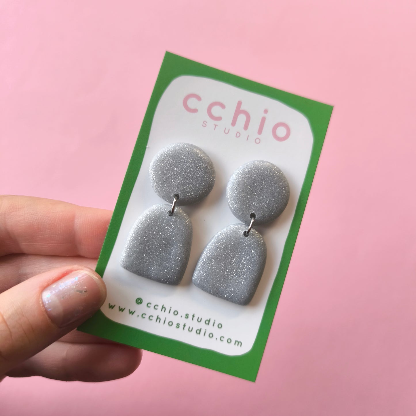 Pendientes artesanales en arcilla polimérica. Hipoalergenicos, livianos. Hechos en España. Stock limitado. Acero inoxidable