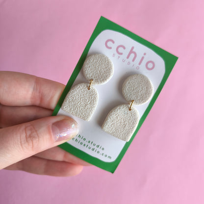 Pendientes artesanales en arcilla polimérica. Hipoalergenicos, livianos. Hechos en España. Stock limitado. Acero inoxidable