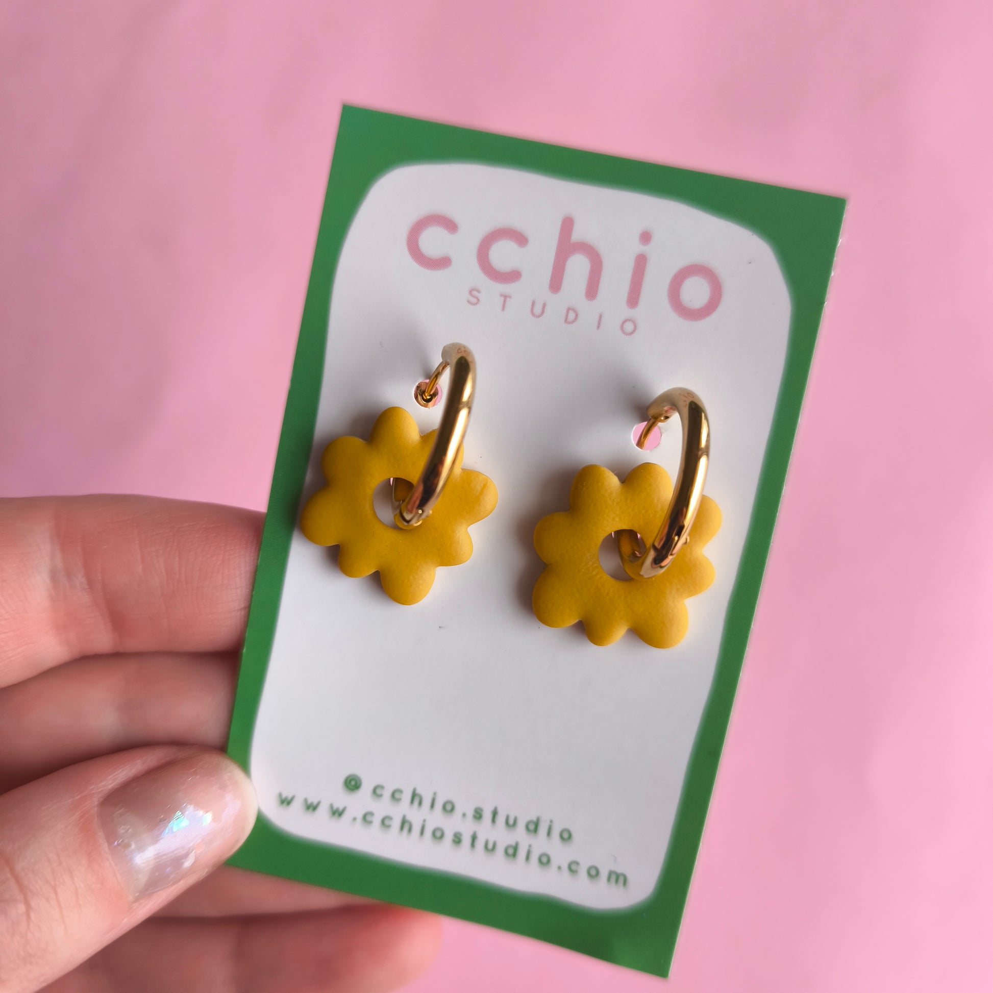 Pendientes artesanales en arcilla polimérica. Hipoalergenicos, livianos. Hechos en España. Stock limitado. Acero inoxidable