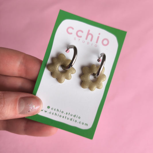 Pendientes artesanales en arcilla polimérica. Hipoalergenicos, livianos. Hechos en España. Stock limitado. Acero inoxidable