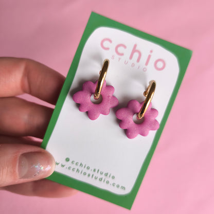 Pendientes artesanales en arcilla polimérica. Hipoalergenicos, livianos. Hechos en España. Stock limitado. Acero inoxidable