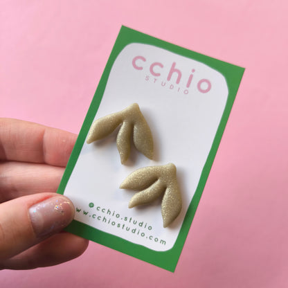 Pendientes artesanales en arcilla polimérica. Hipoalergenicos, livianos. Hechos en España. Stock limitado. Acero inoxidable