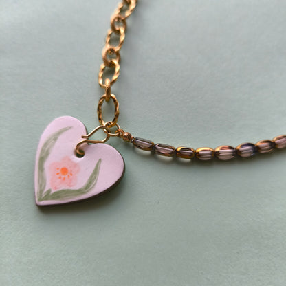 collar artesanales en arcilla polimérica. Hipoalergenicos, livianos. Hechos en España. Stock limitado. Acero inoxidable. Pintado a mano