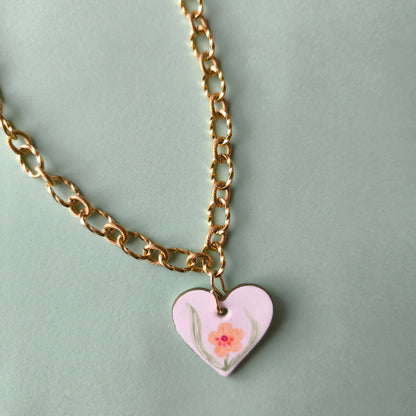 collar artesanales en arcilla polimérica. Hipoalergenicos, livianos. Hechos en España. Stock limitado. Acero inoxidable. Pintado a mano