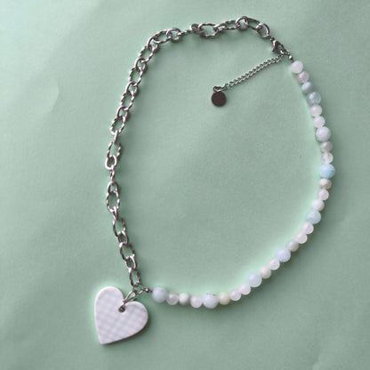 collar artesanales en arcilla polimérica. Hipoalergenicos, livianos. Hechos en España. Stock limitado. Acero inoxidable. Pintado a mano