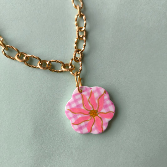 collar artesanales en arcilla polimérica. Hipoalergenicos, livianos. Hechos en España. Stock limitado. Acero inoxidable. Pintado a mano