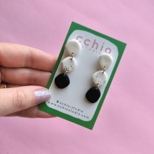 Pendientes artesanales en arcilla polimérica. Hipoalergenicos, livianos. Hechos en España. Stock limitado. Acero inoxidable