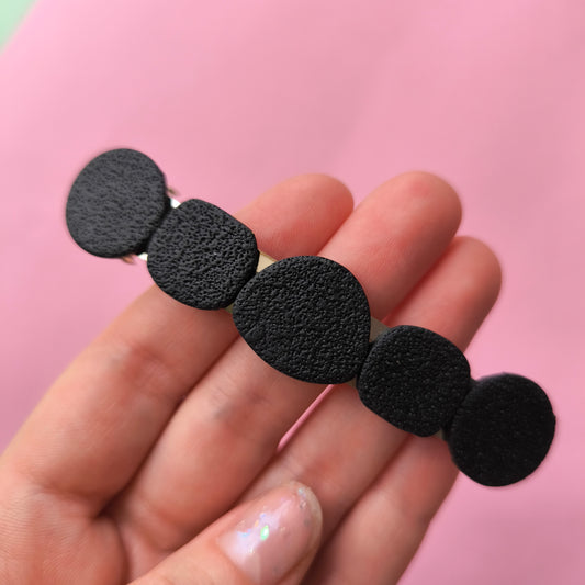 pasador cabello artesanal en arcilla polimérica. Hipoalergenicos, livianos. Hechos en España. Stock limitado. Acero inoxidable. 