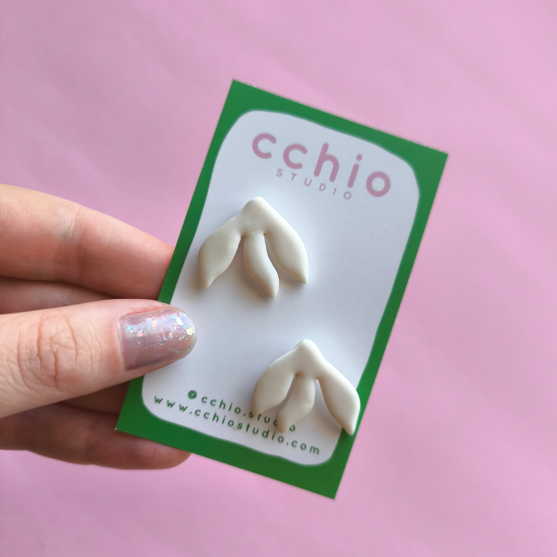 Pendientes artesanales en arcilla polimérica. Hipoalergenicos, livianos. Hechos en España. Stock limitado. Acero inoxidable