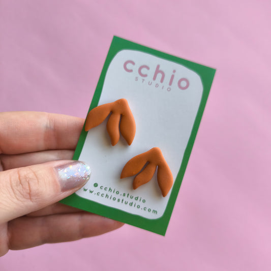 Pendientes artesanales en arcilla polimérica. Hipoalergenicos, livianos. Hechos en España. Stock limitado. Acero inoxidable