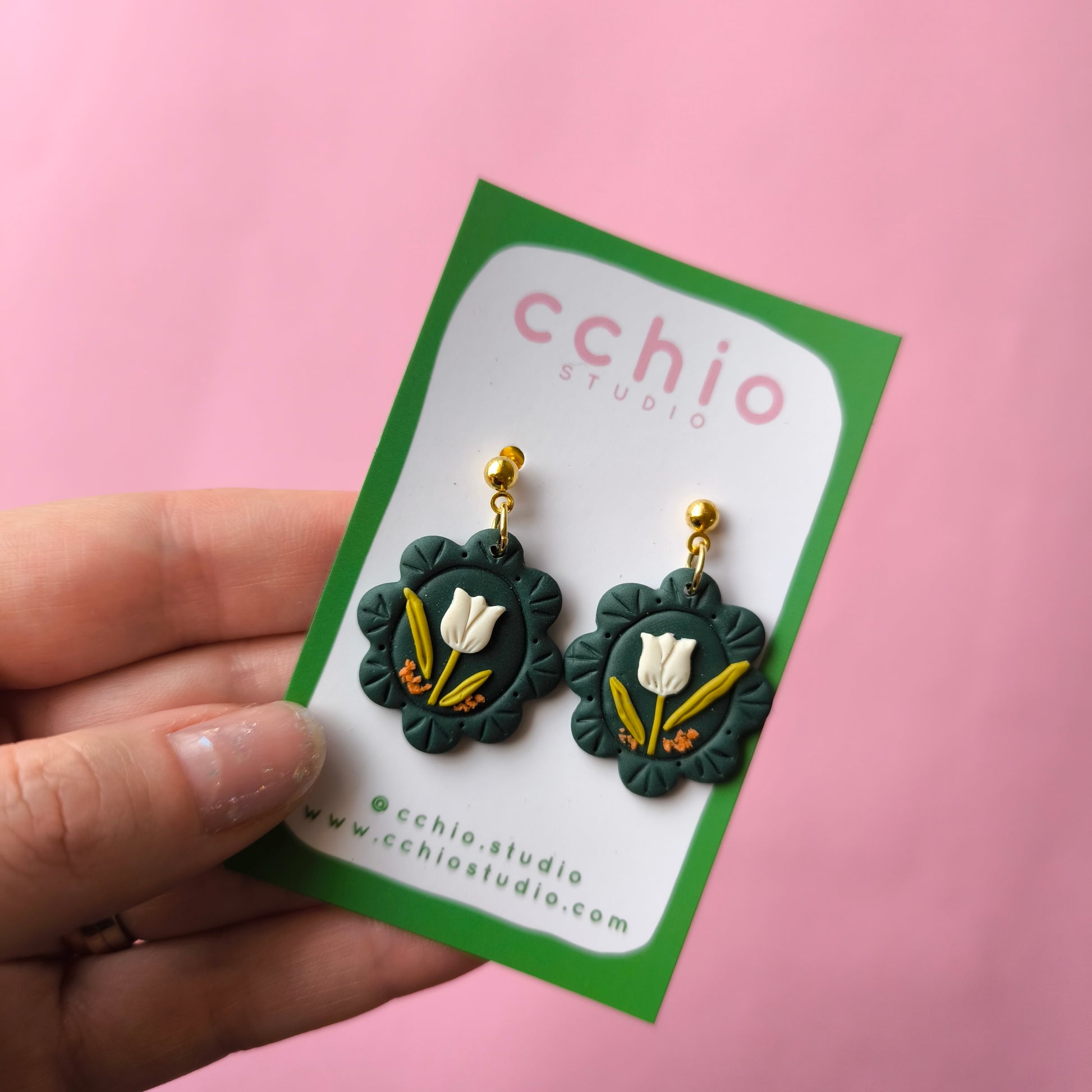 Pendientes artesanales en arcilla polimérica con relieve. Hipoalergenicos, livianos. Hechos en España. Stock limitado. Acero inoxidable. 