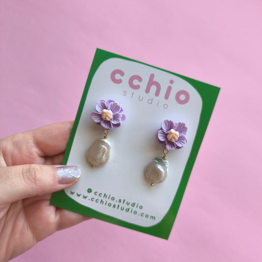 Pendientes artesanales en arcilla polimérica. Hipoalergenicos, livianos. Hechos en España. Stock limitado. Acero inoxidable