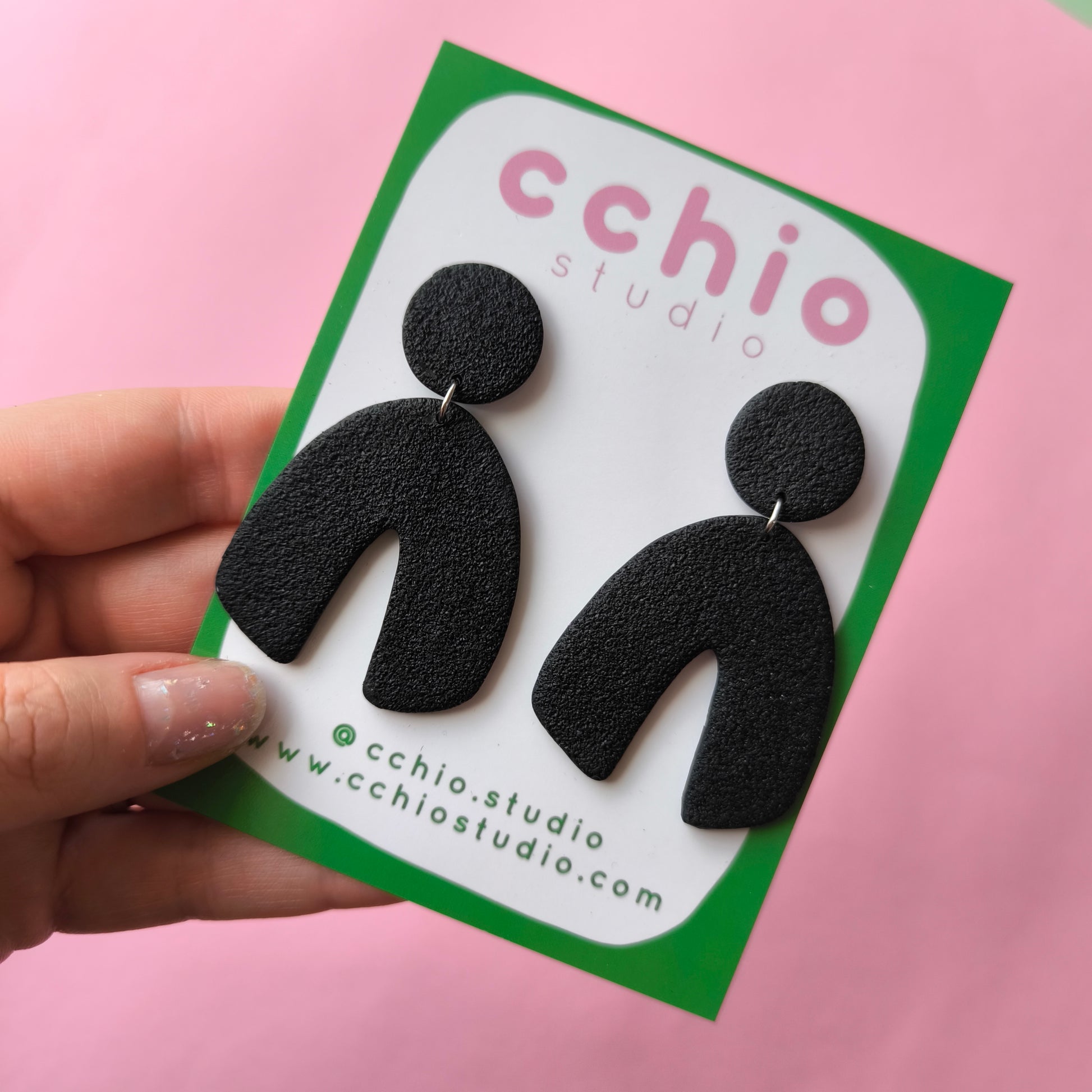 Pendientes artesanales en arcilla polimérica. Hipoalergenicos, livianos. Hechos en España. Stock limitado. Acero inoxidable