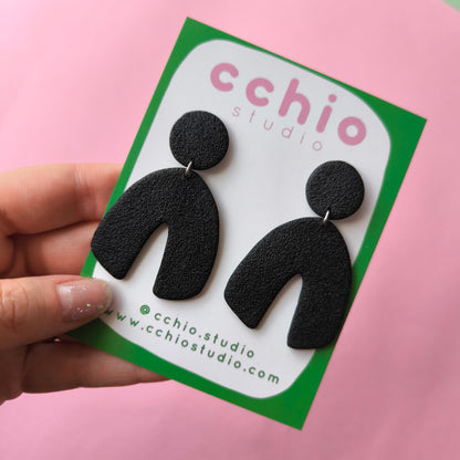 Pendientes artesanales en arcilla polimérica. Hipoalergenicos, livianos. Hechos en España. Stock limitado. Acero inoxidable