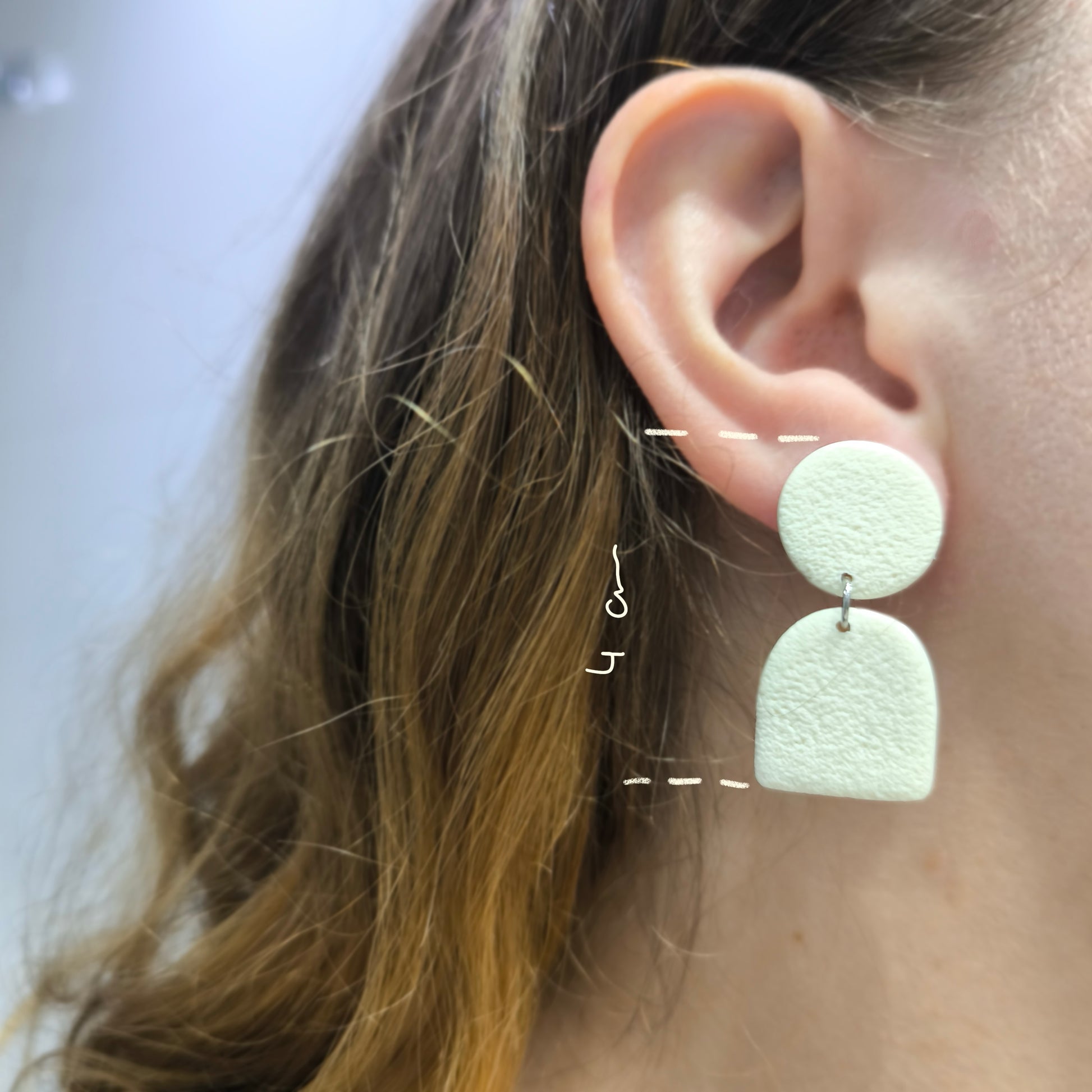 Pendientes artesanales en arcilla polimérica. Hipoalergenicos, livianos. Hechos en España. Stock limitado. Acero inoxidable