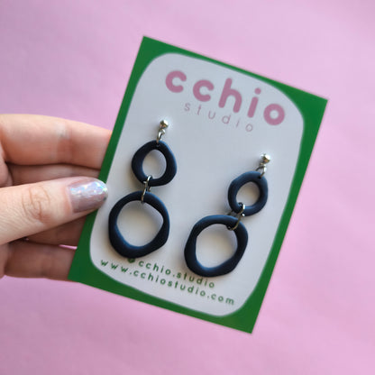 Pendientes artesanales en arcilla polimérica. Hipoalergenicos, livianos. Hechos en España. Stock limitado. Acero inoxidable