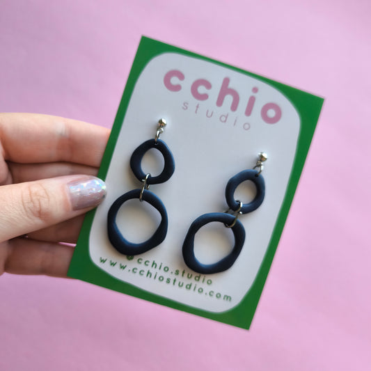 Pendientes artesanales en arcilla polimérica. Hipoalergenicos, livianos. Hechos en España. Stock limitado. Acero inoxidable