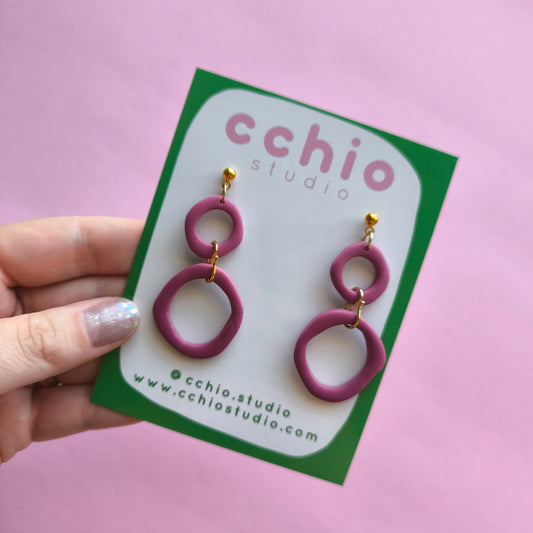 Pendientes artesanales en arcilla polimérica. Hipoalergenicos, livianos. Hechos en España. Stock limitado. Acero inoxidable
