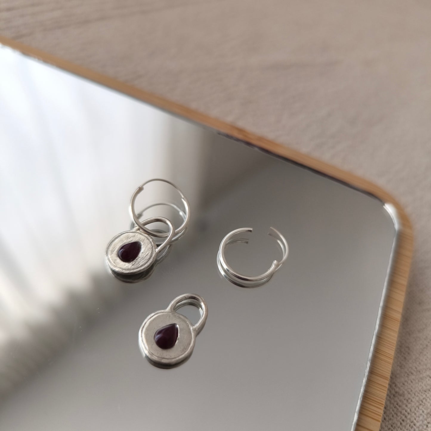 Halo Teardrop Earrings 