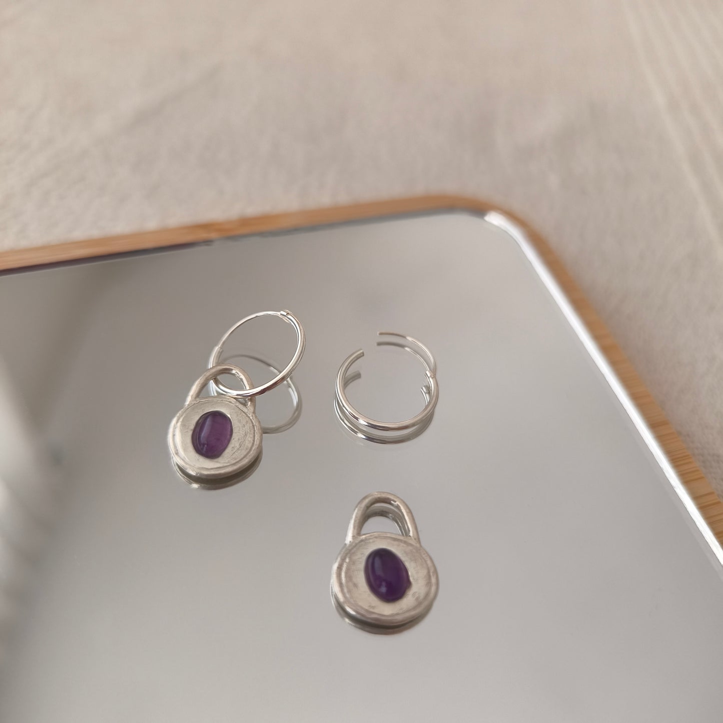 Oval Halo Earrings 