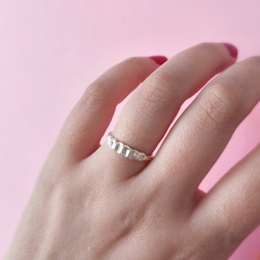 Anillo artesanal Procopia en plata